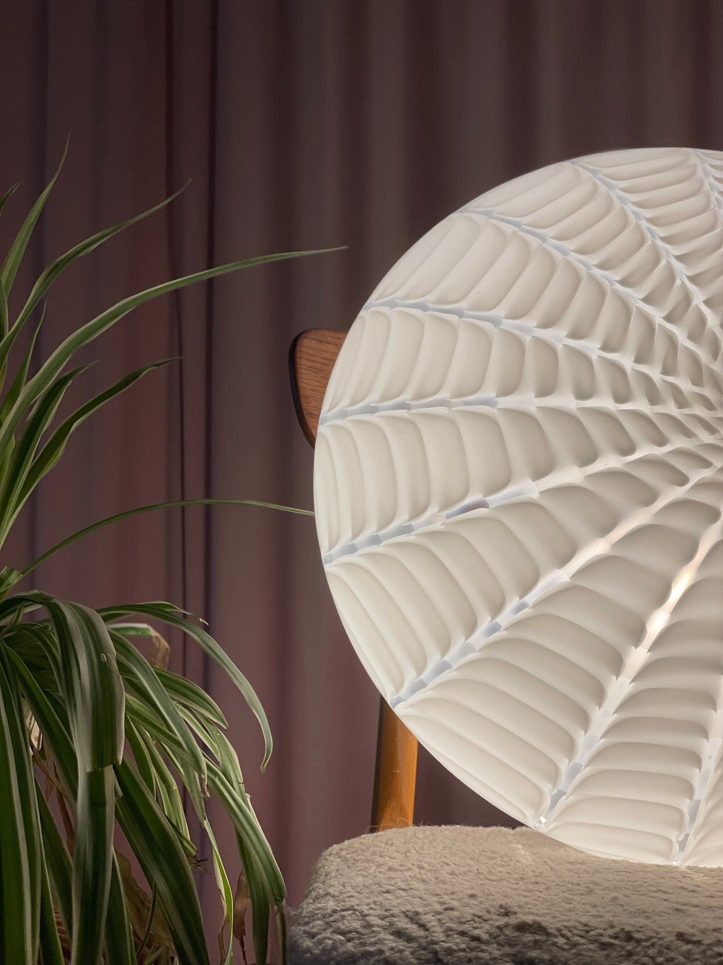 Mega vintage Murano peacock plafond 48cm
