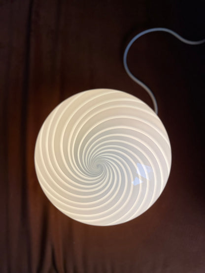 Vintage Murano hvid væglampe 24cm