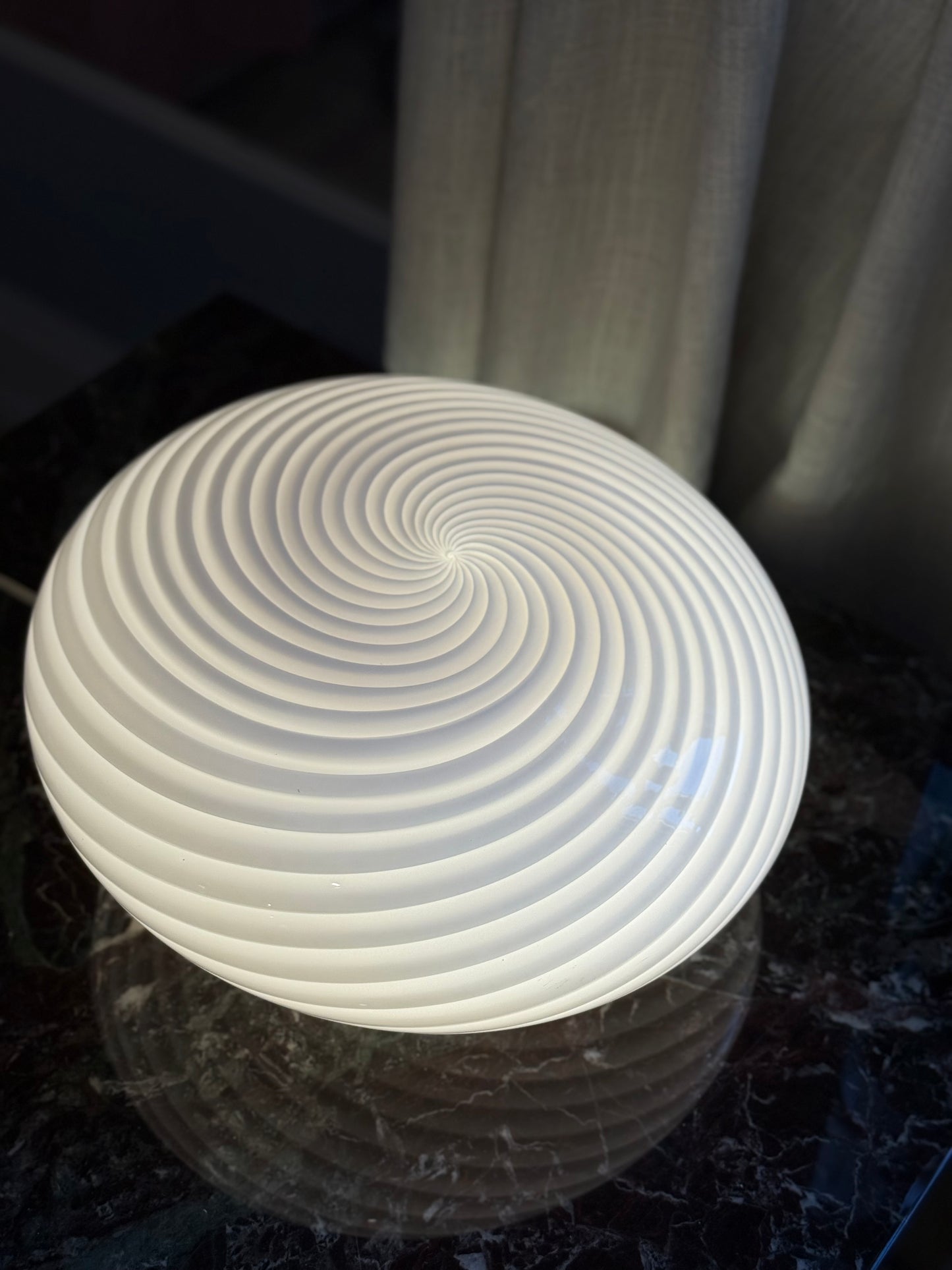 Vintage Murano Swirl væglampe rosa 36cm