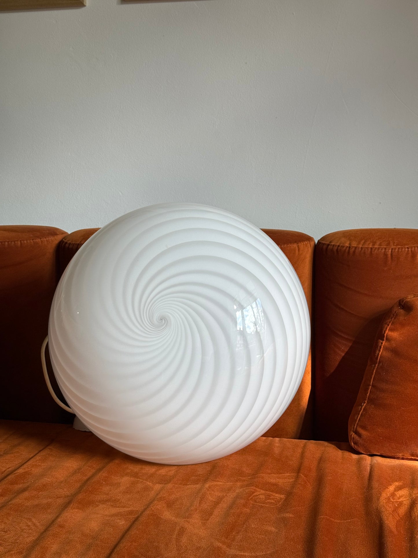 Vintage murano swirl pendel 41cm