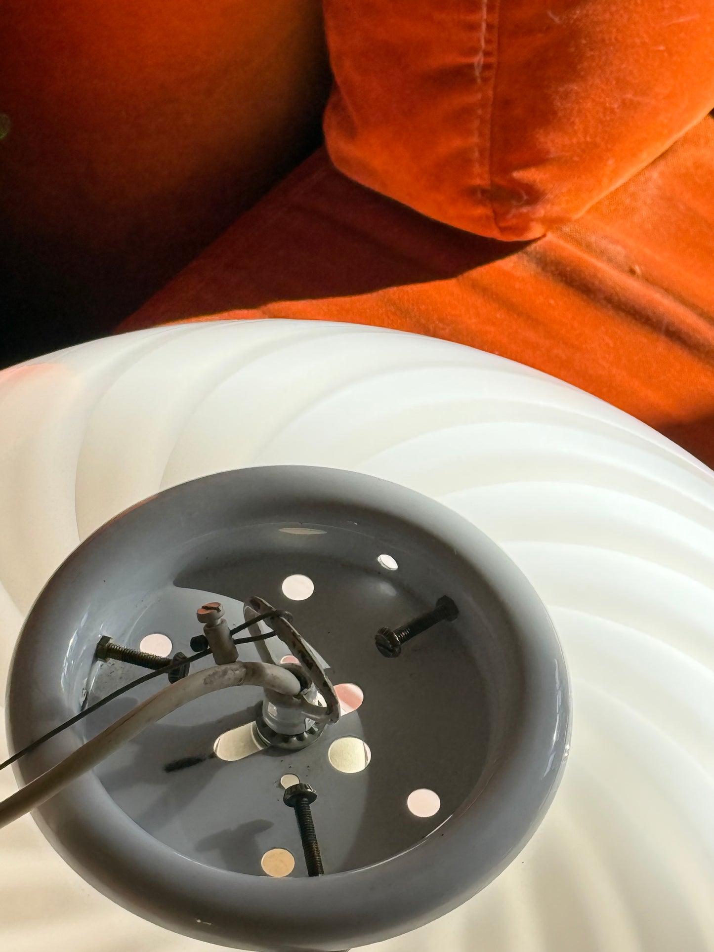 Vintage murano pendel loftlampe 39cm