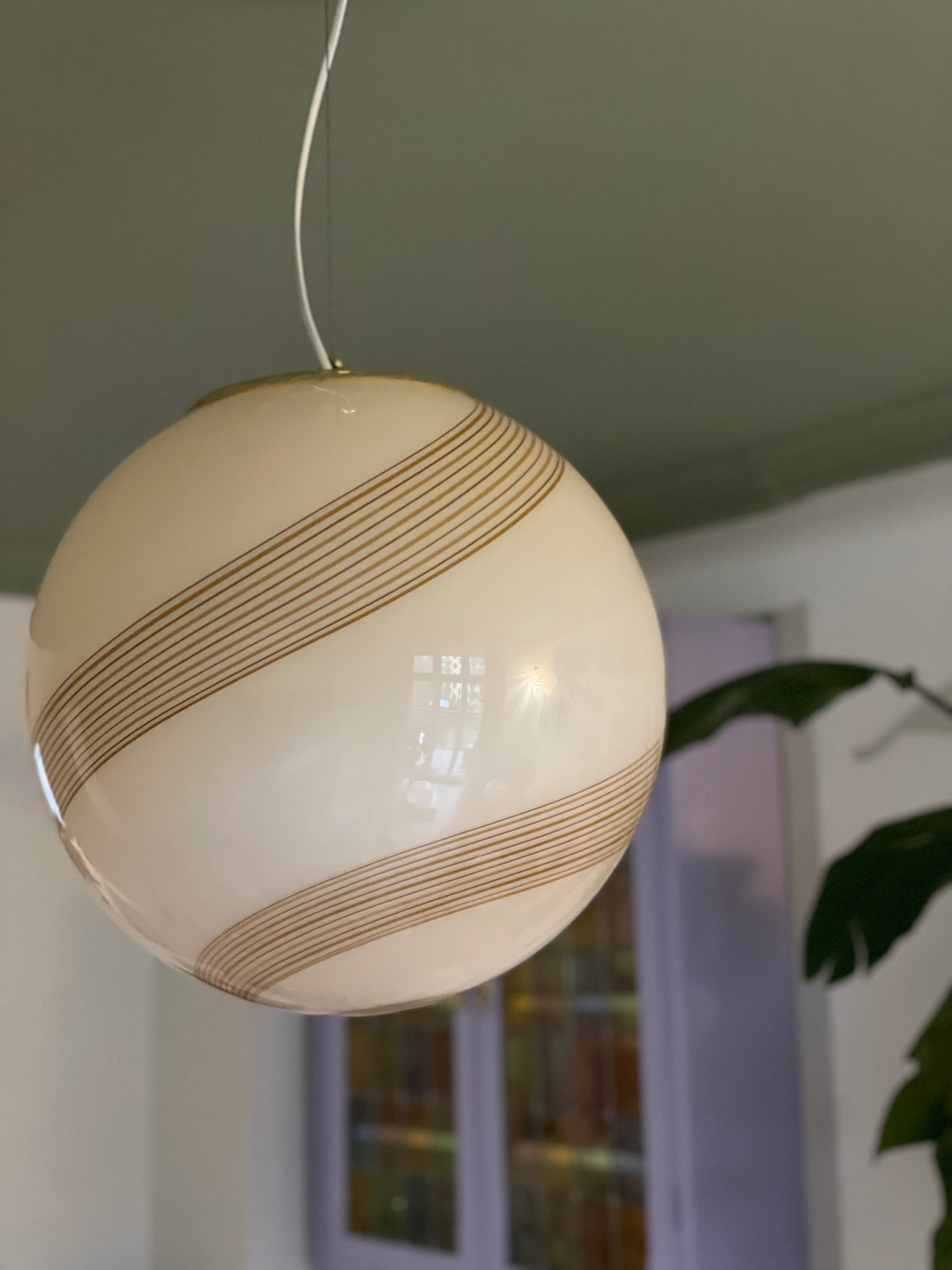 Vintage Murano karamel loftlampe 40cm