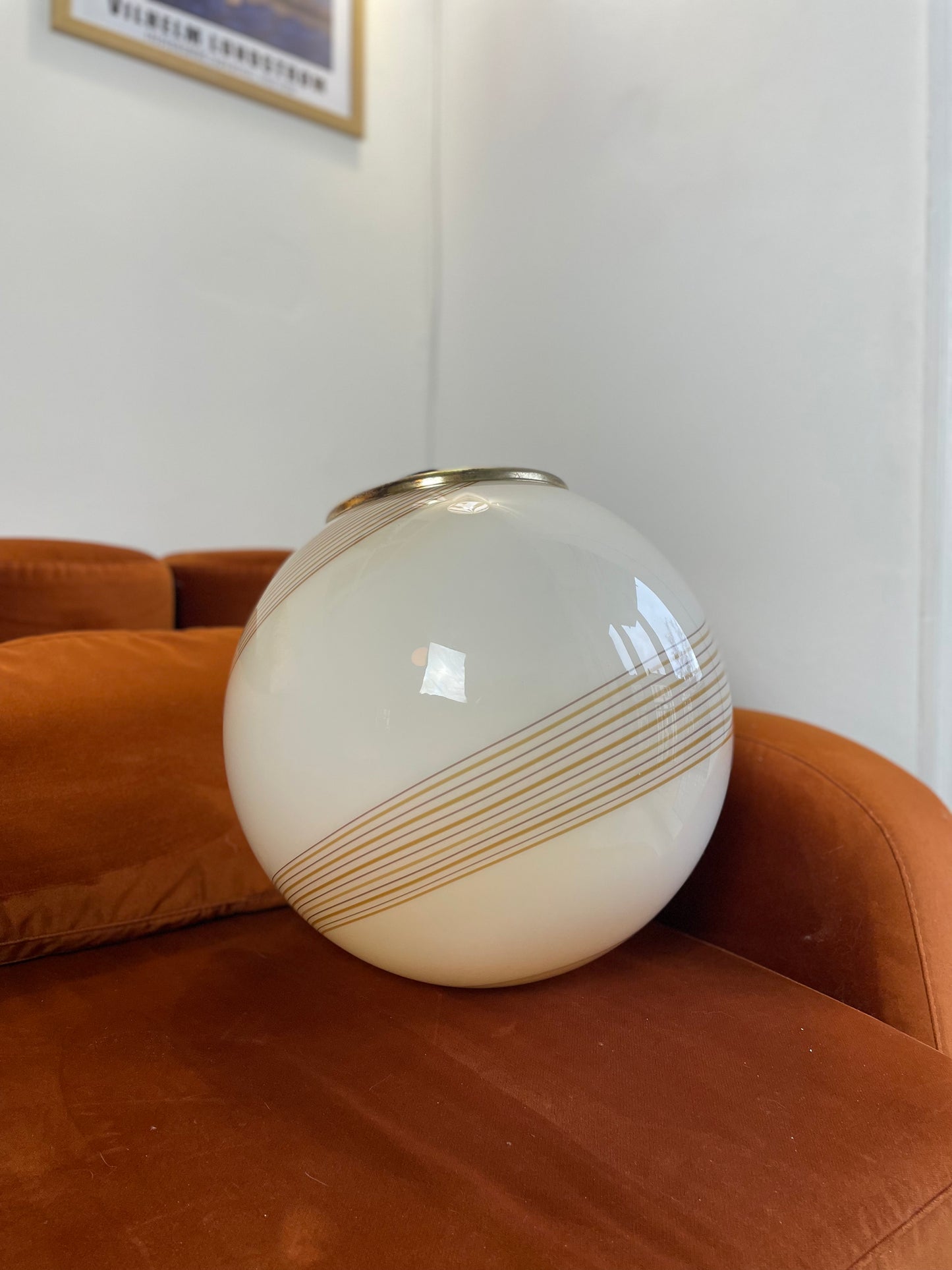 Vintage Murano karamel loftlampe 40cm