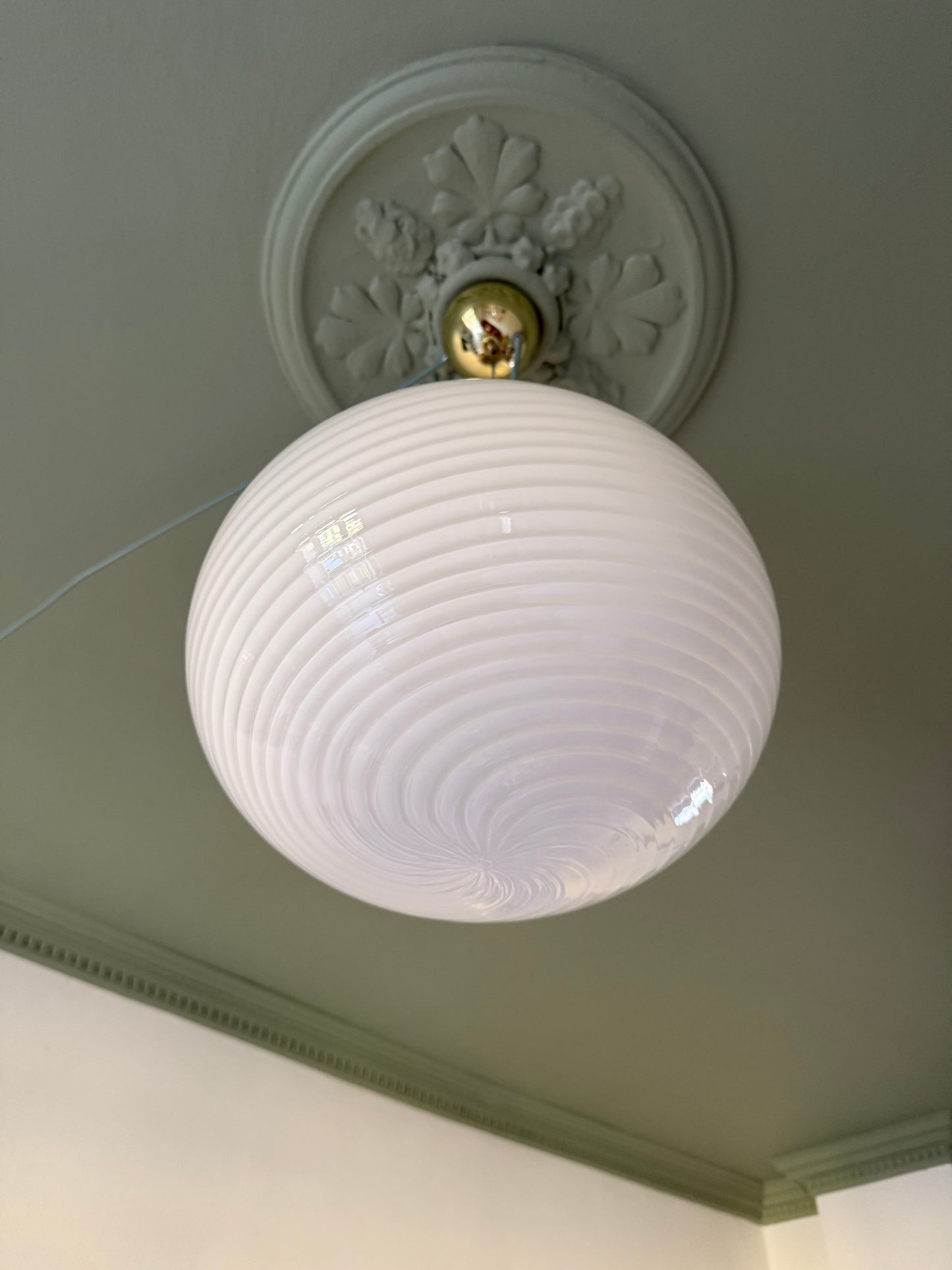 Vintage Vetri Murano loftlampe 35cm
