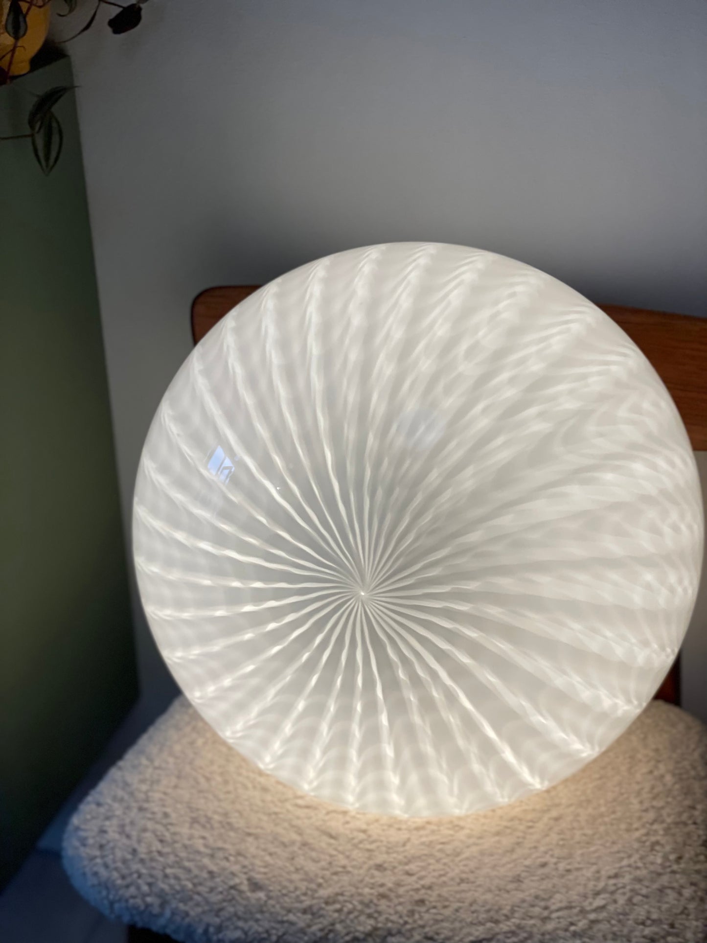 Vintage murano loftlampe 43cm