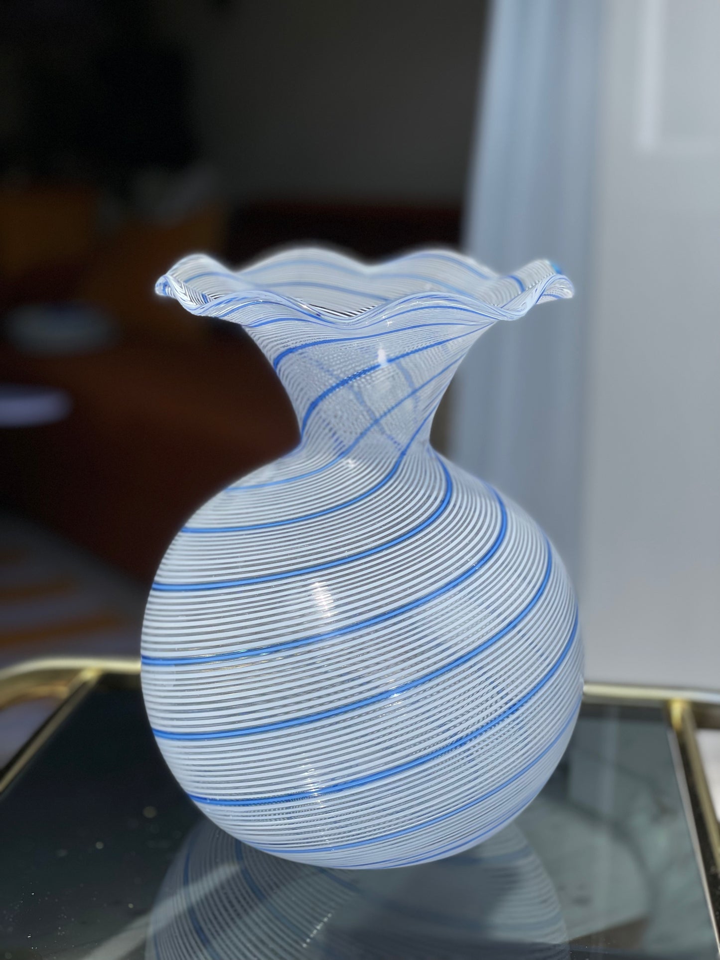 Murano vase filigree