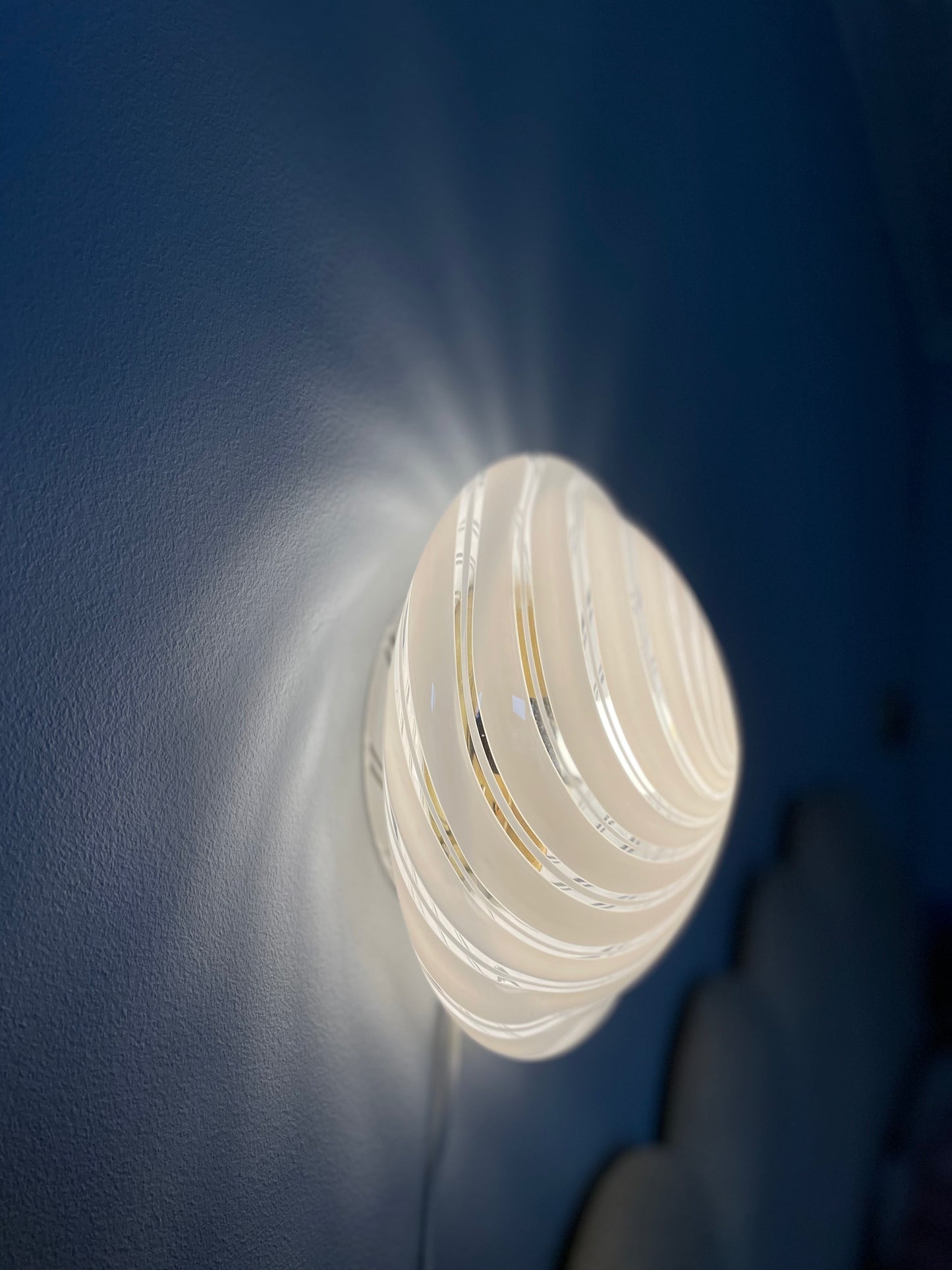 Vintage Murano 'UFO' væglampe 27cm