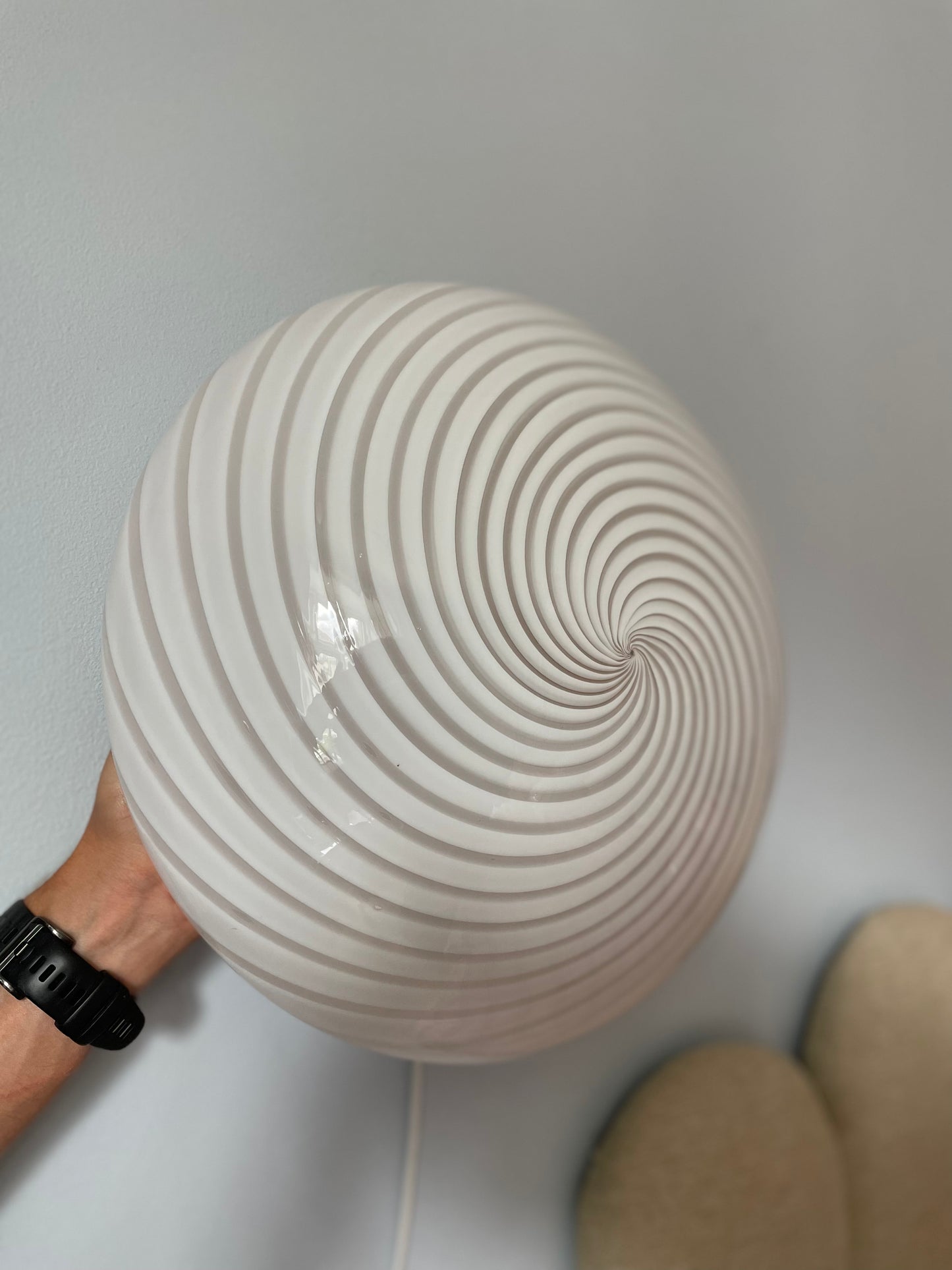 Vintage Murano Swirl væglampe 39cm