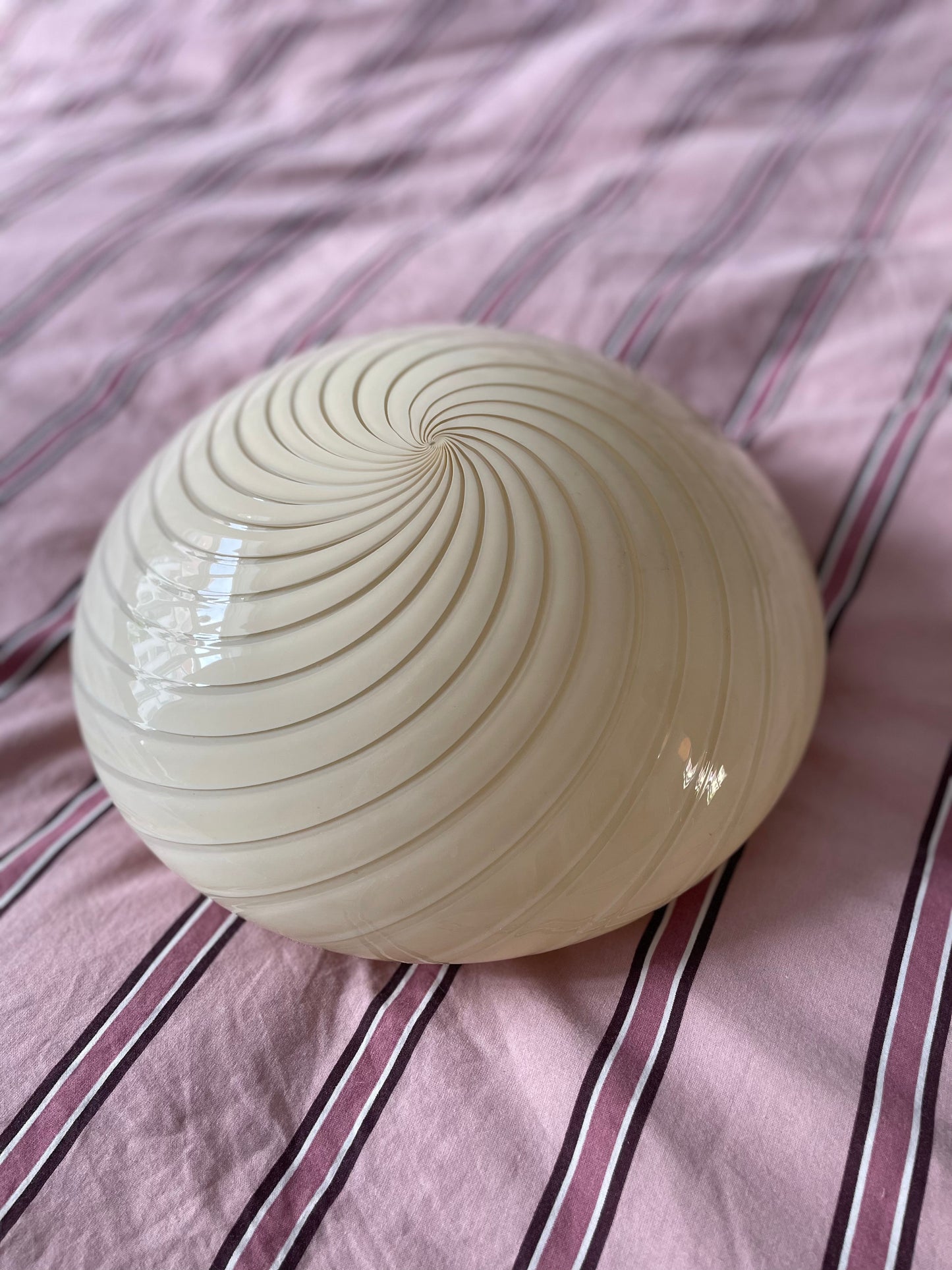 Gul vintage Murano væglampe 30cm