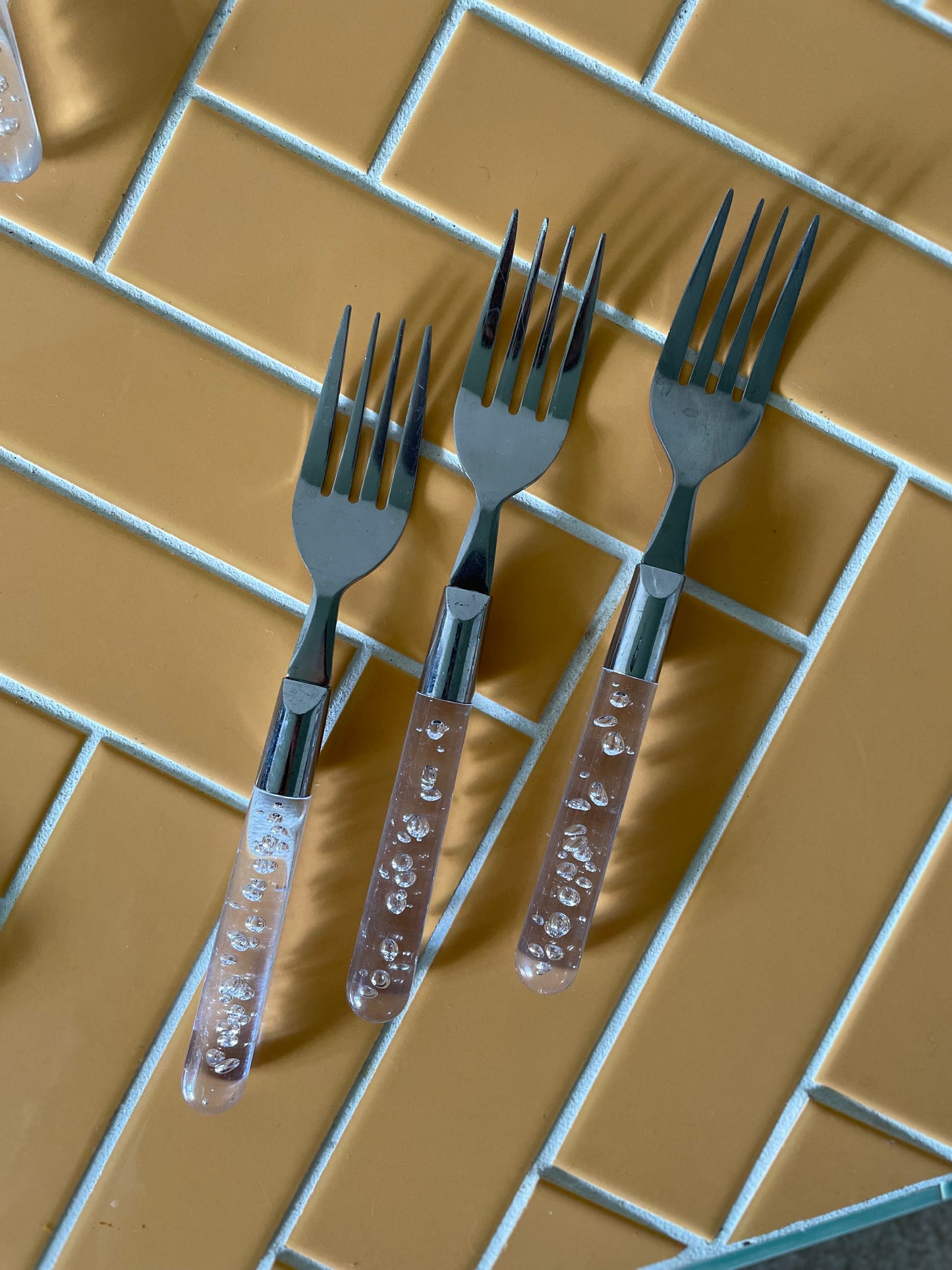 Boblegafler - klart plast
