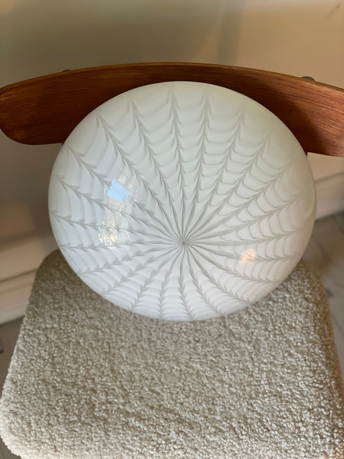Vintage Murano peacock væglampe 38cm