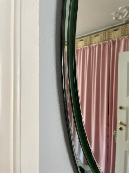 Italiensk vintage spejl med grøn kant