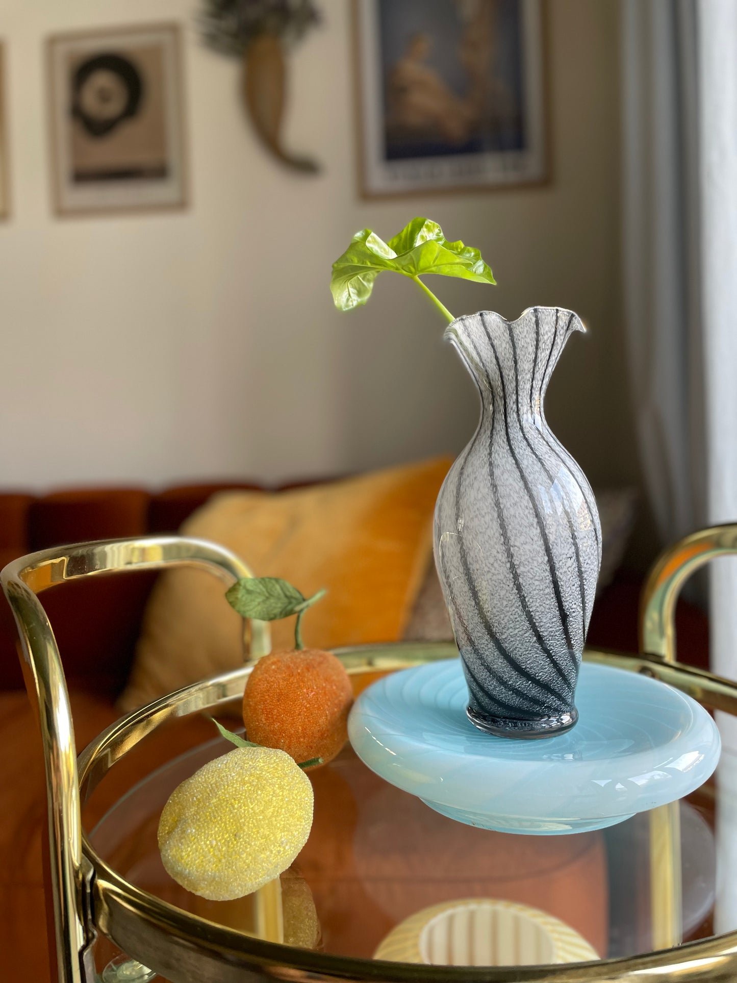 Vintage swirl vase