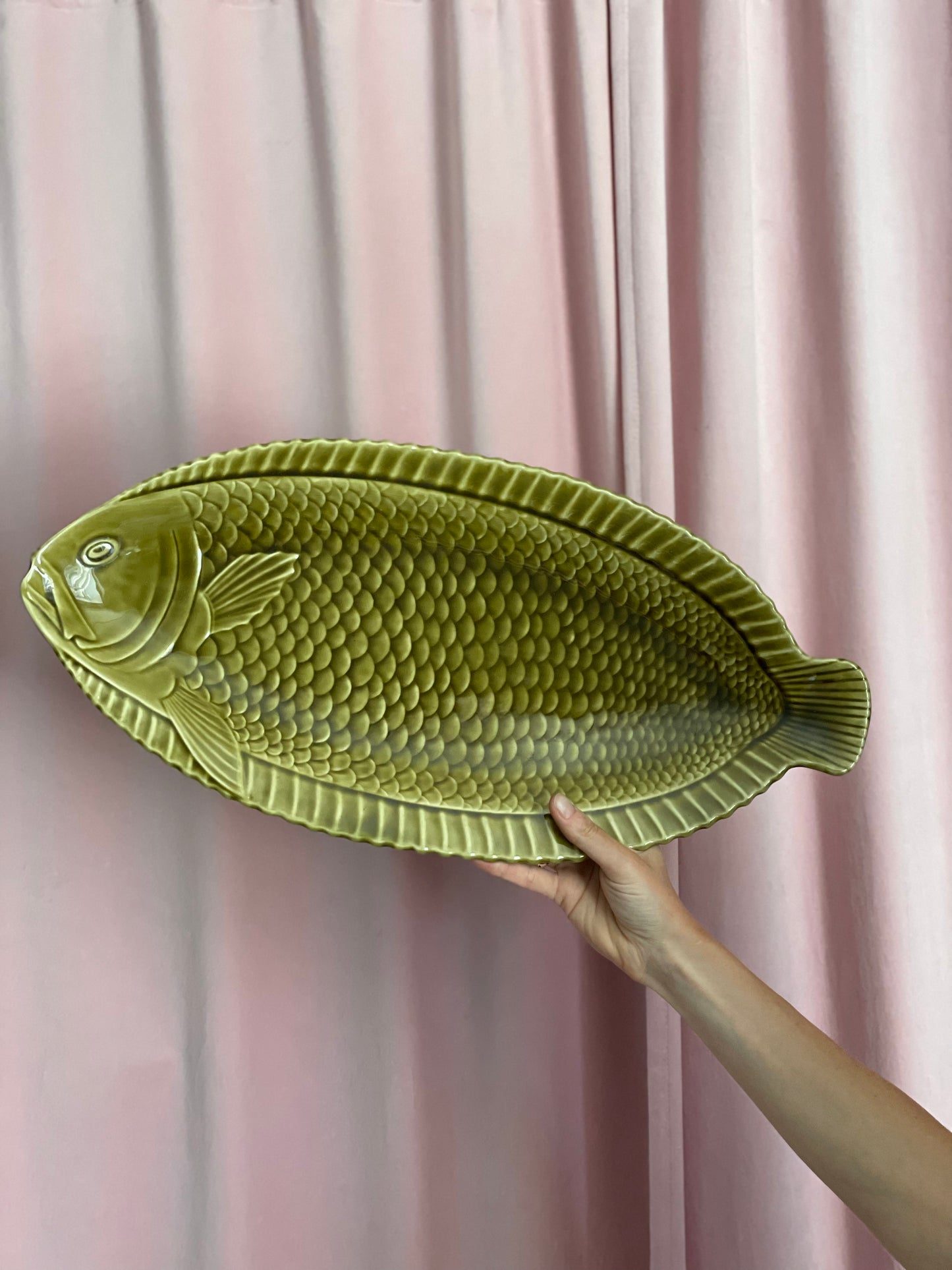 Sarreguemines fiskefad lys grøn