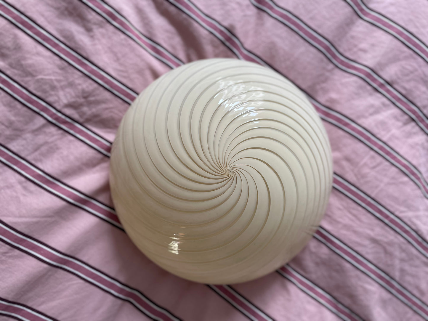 Gul vintage Murano væglampe 30cm