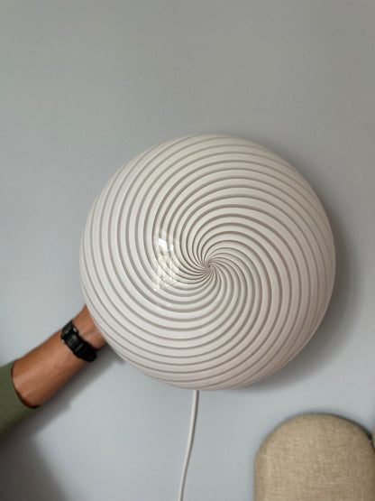 Vintage Murano Swirl væglampe 39cm