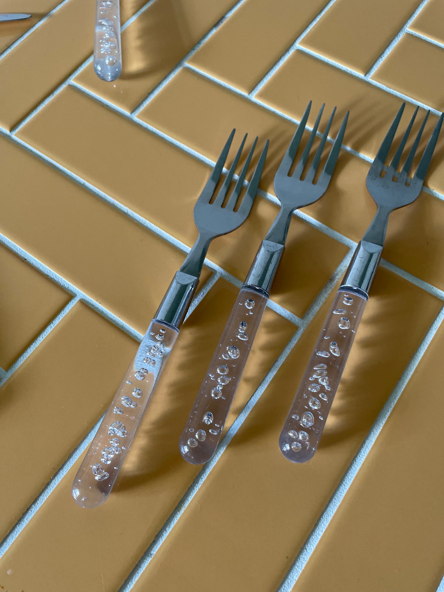 Boblegafler - klart plast