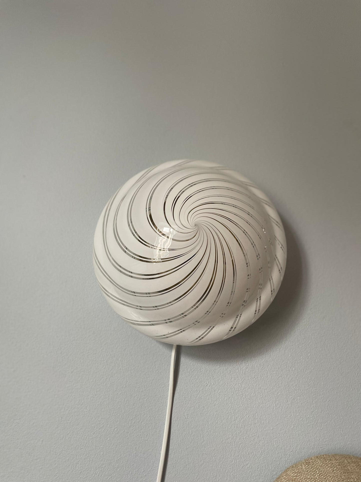 Vintage Murano 'UFO' væglampe 27cm