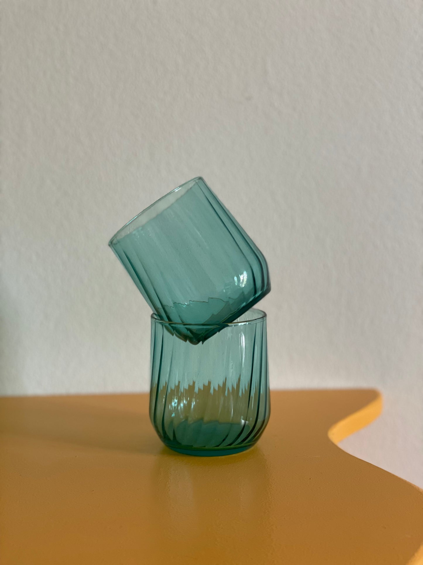 Grønne swirl glas