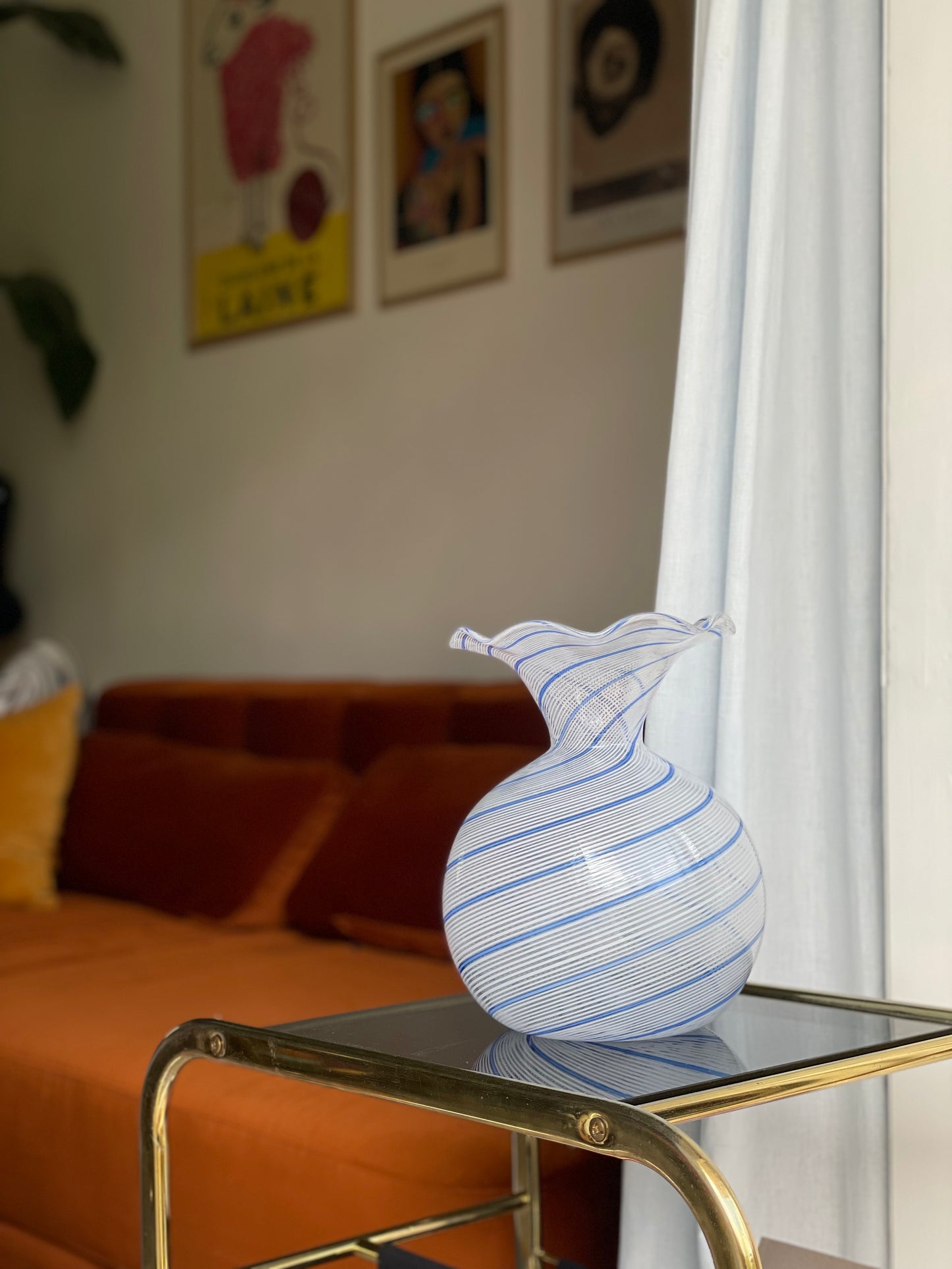 Murano vase filigree