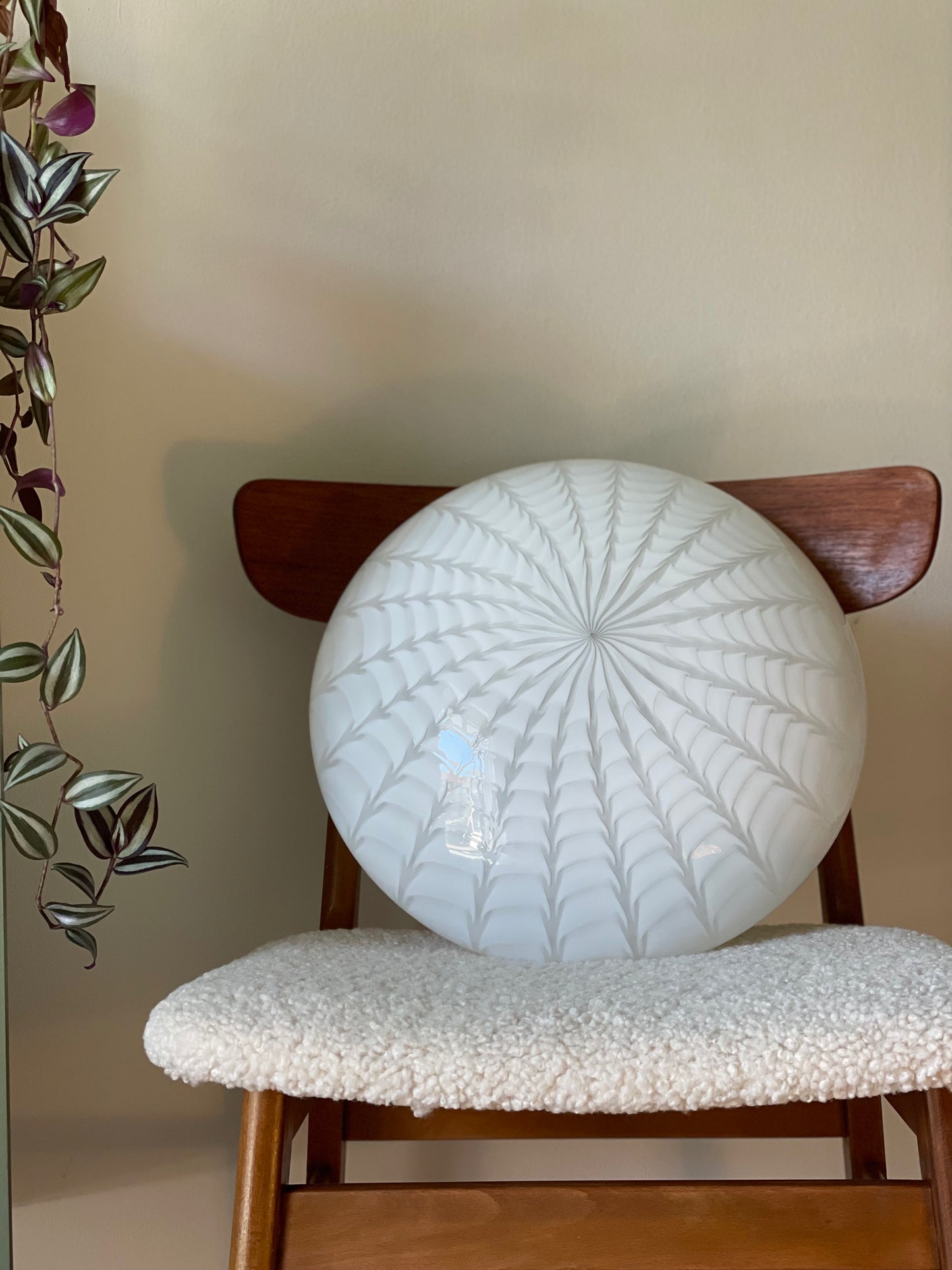 Vintage Murano peacock væglampe 38cm