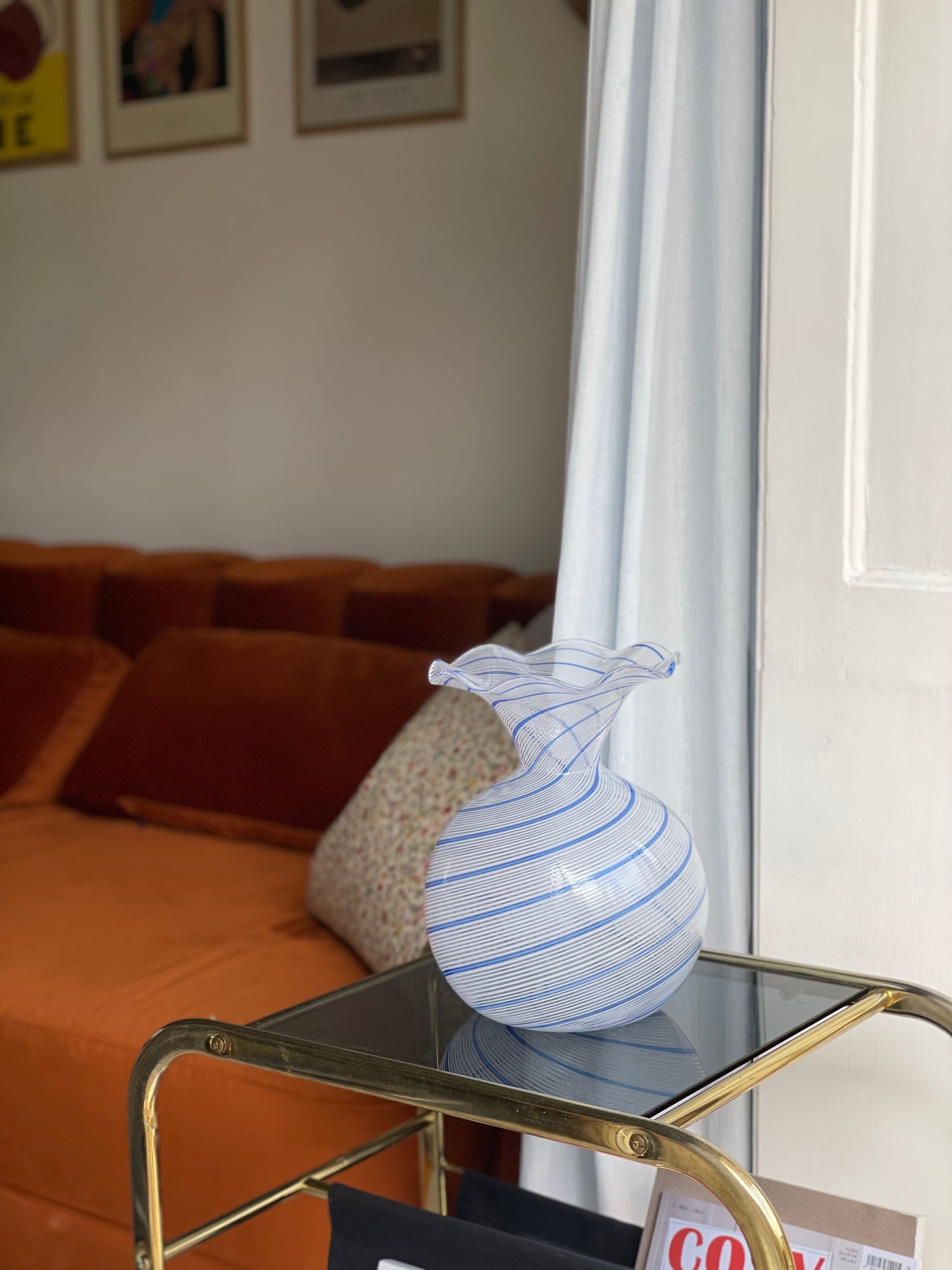 Murano vase filigree