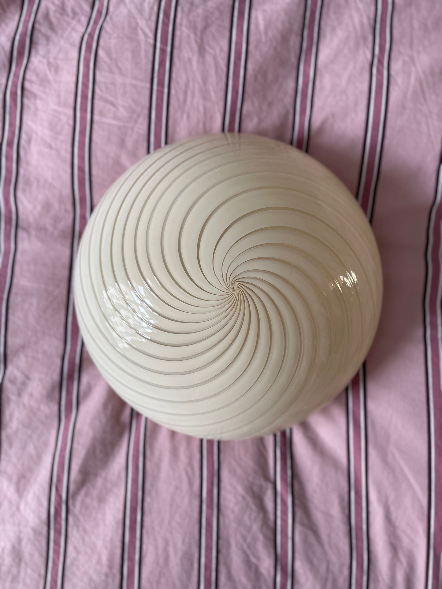 Gul vintage Murano væglampe 30cm
