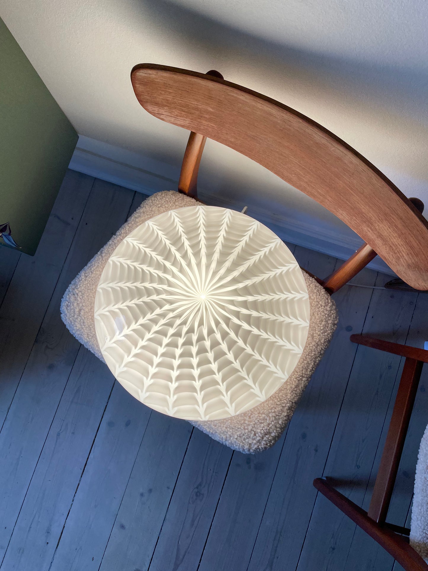 Vintage Murano peacock væglampe 38cm