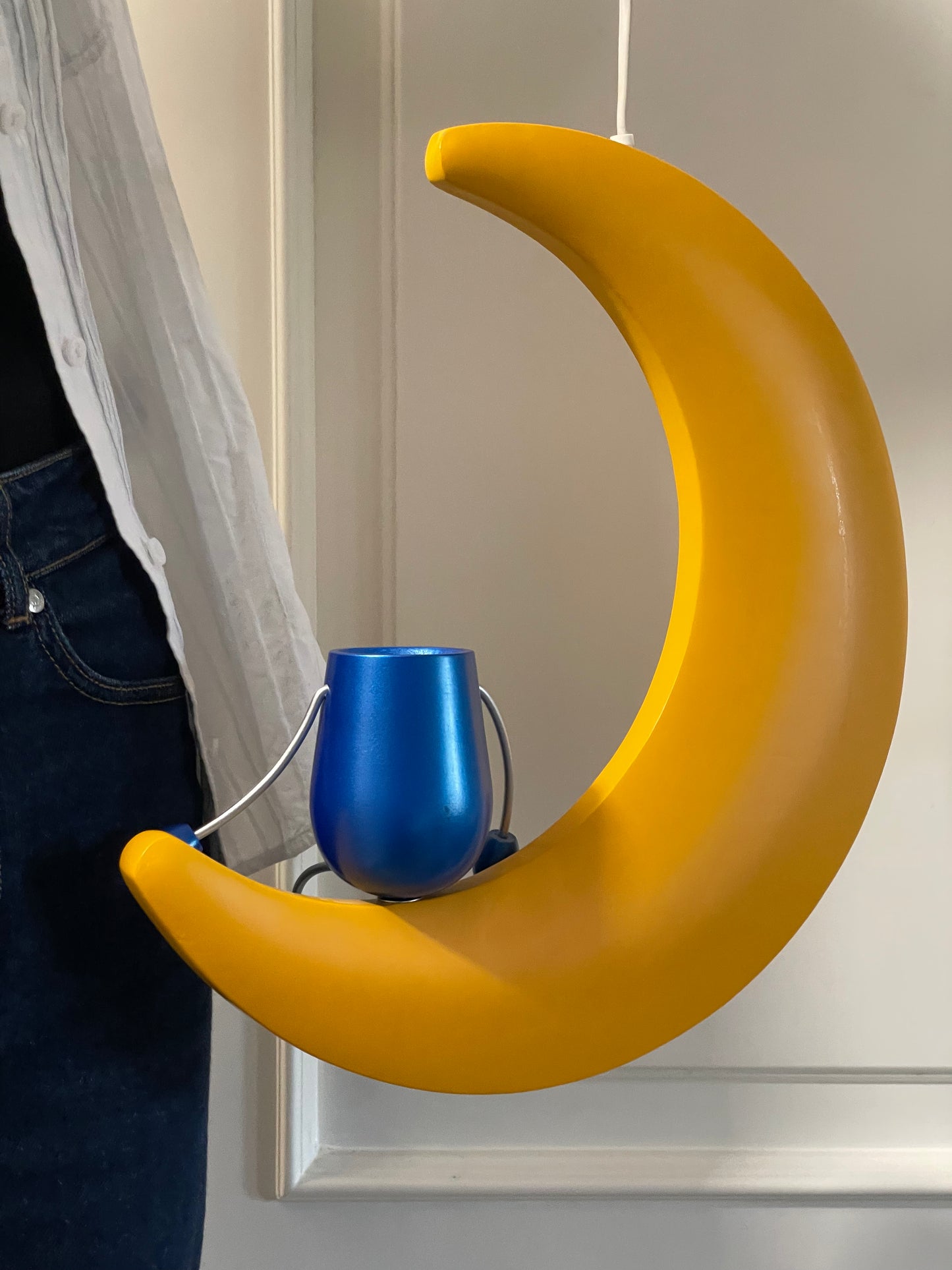 Mand på måne lampe