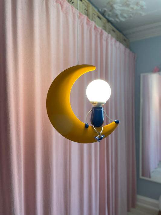 Mand på måne lampe