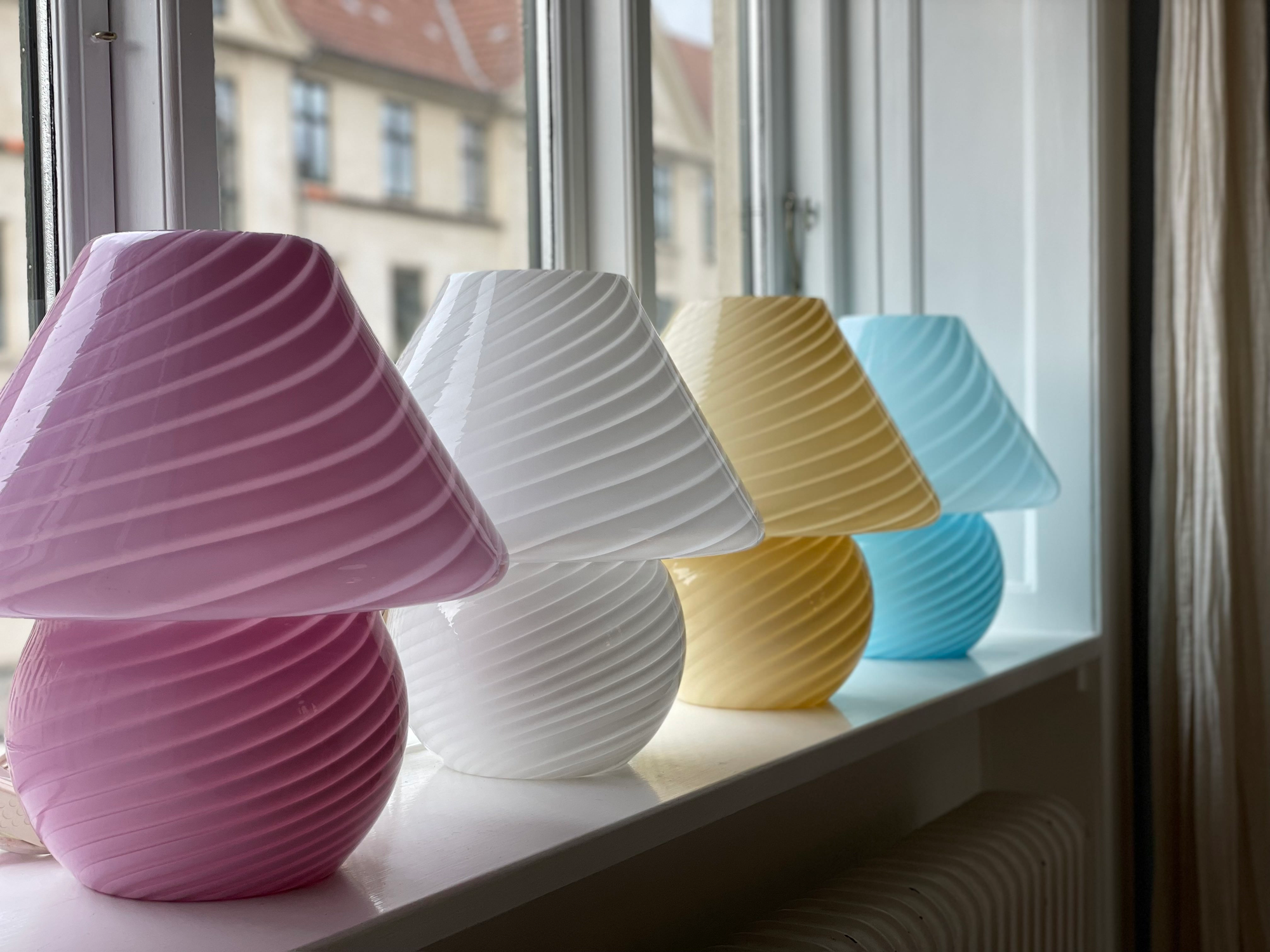 Murano mushroom lamper