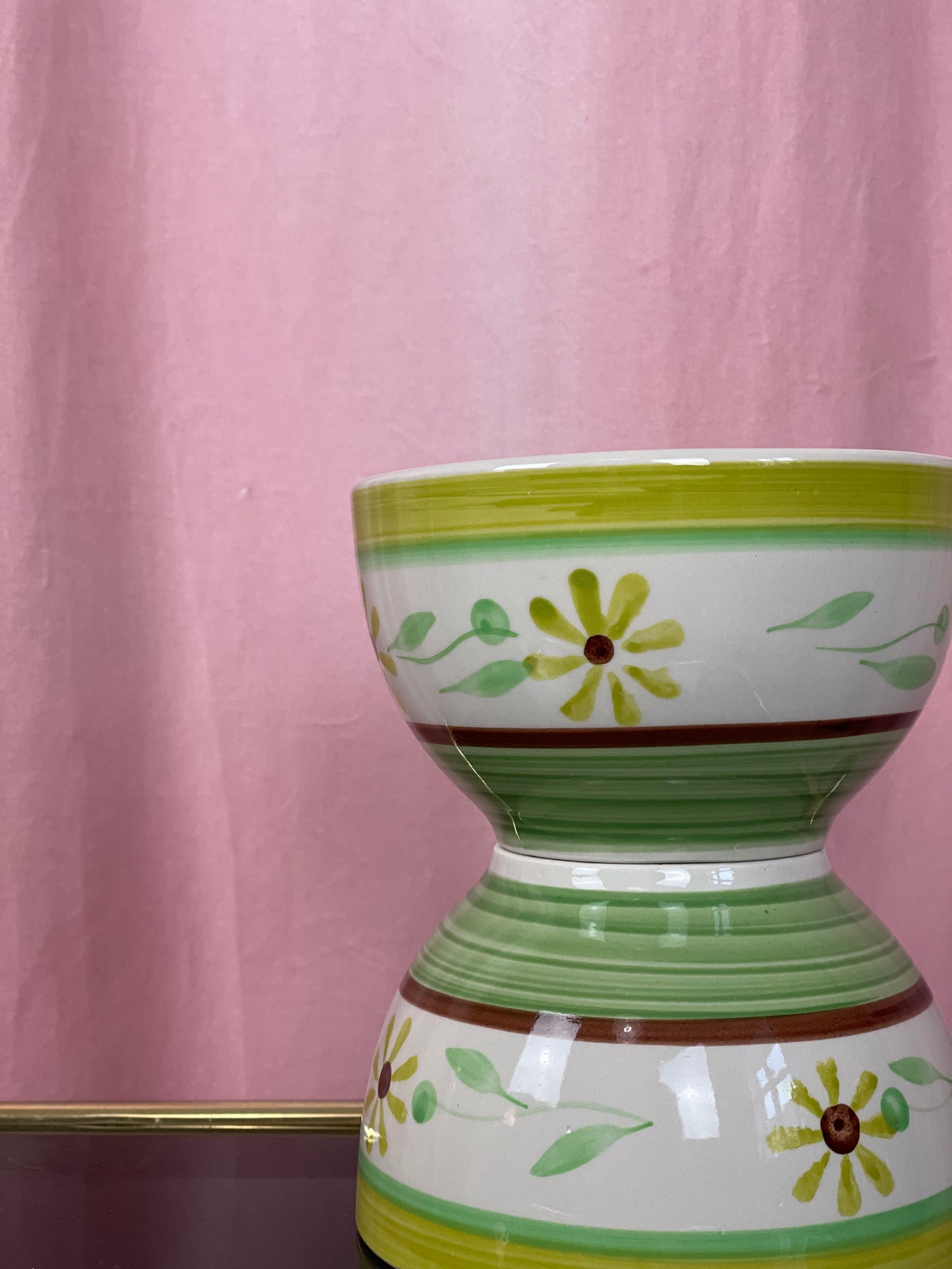 Italian bowls with flowers