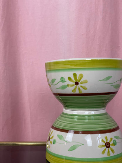 Italian bowls with flowers