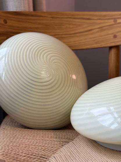 Gul vintage vetri Murano væglampe 30cm