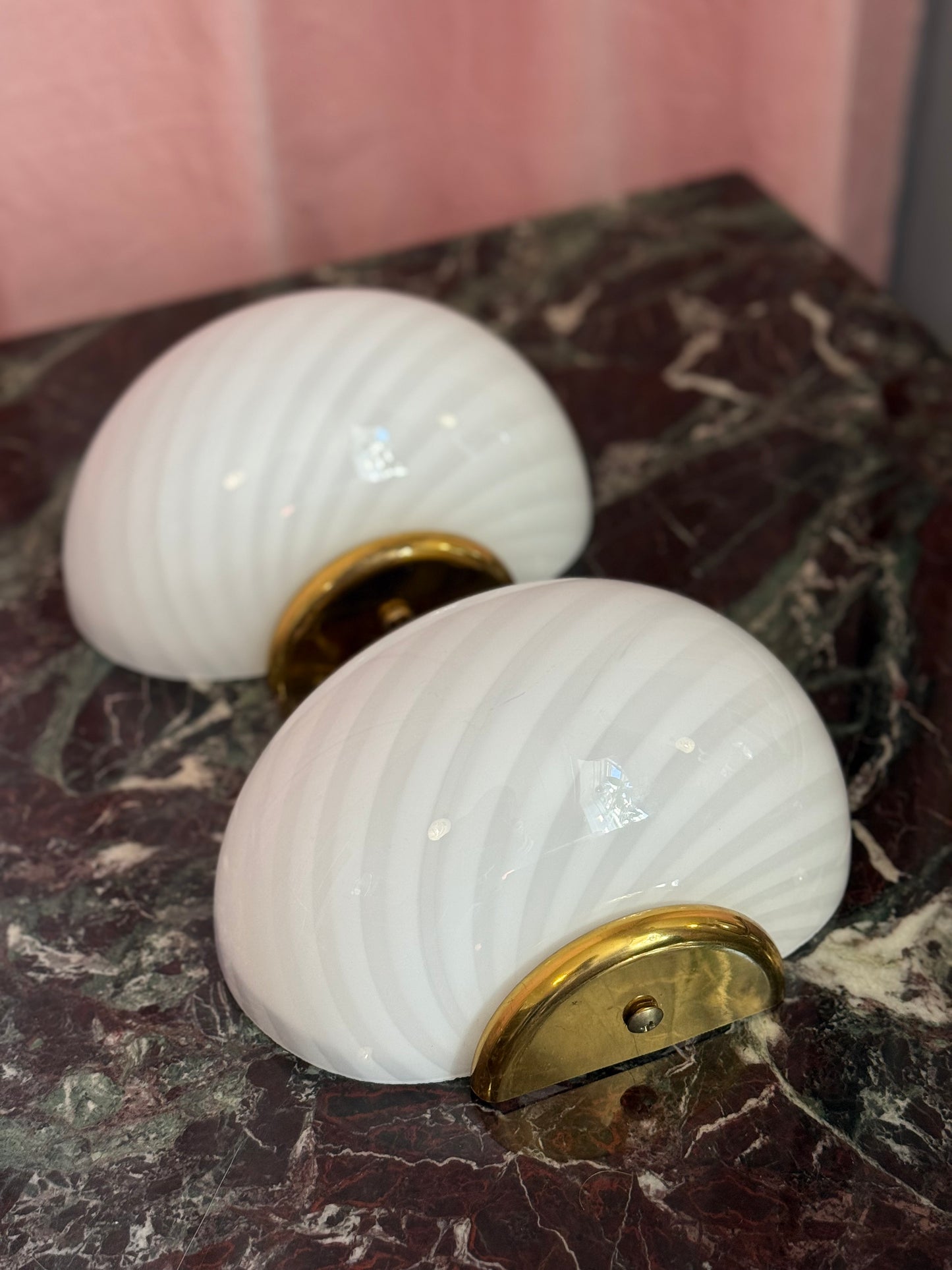 Sæt af vintage Murano entrelamper