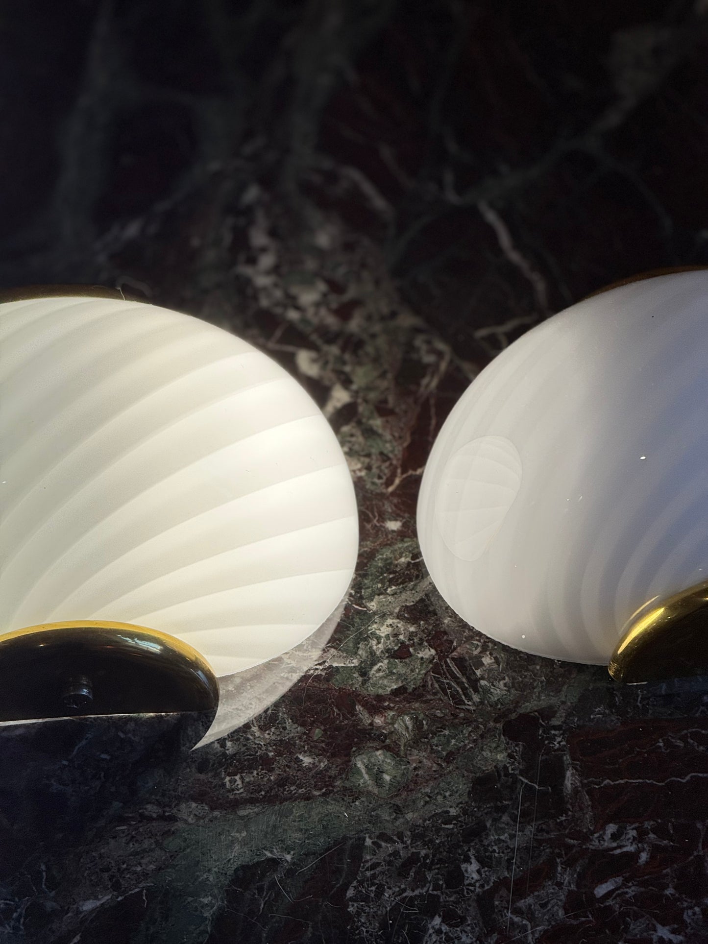Sæt af vintage Murano entrelamper
