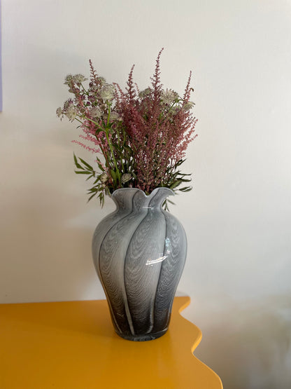 Murano vase i grå nuancer