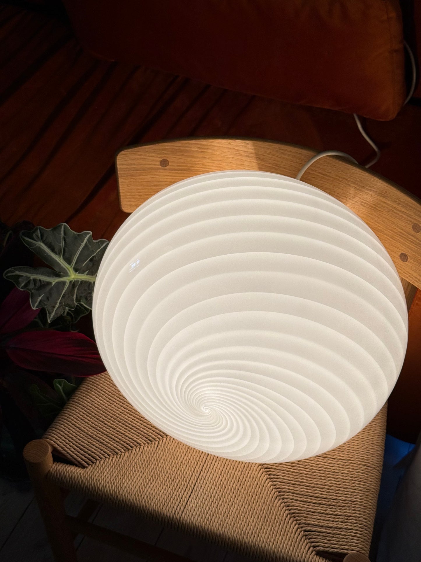 Vintage murano pendel loftlampe 41cm