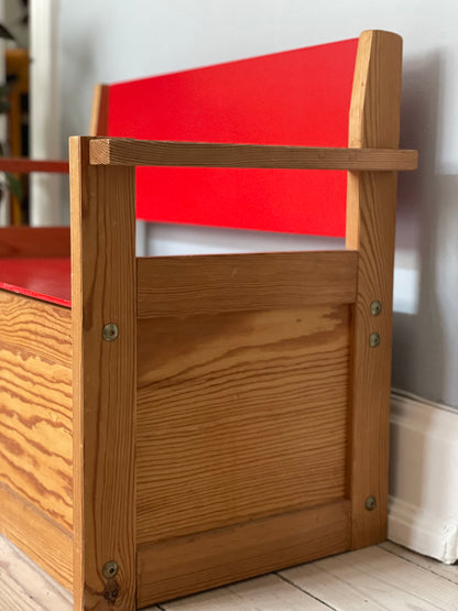 Children's bench with storage