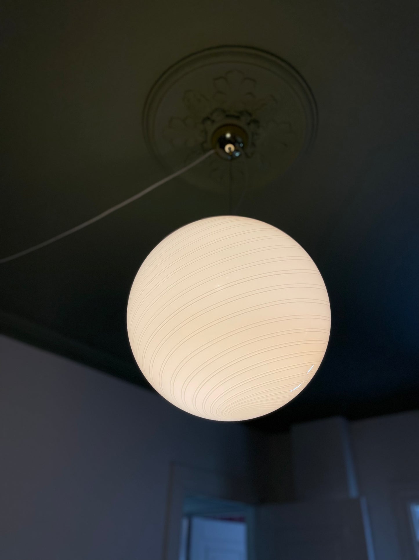 Vintage Murano peach ceiling lamp 40cm