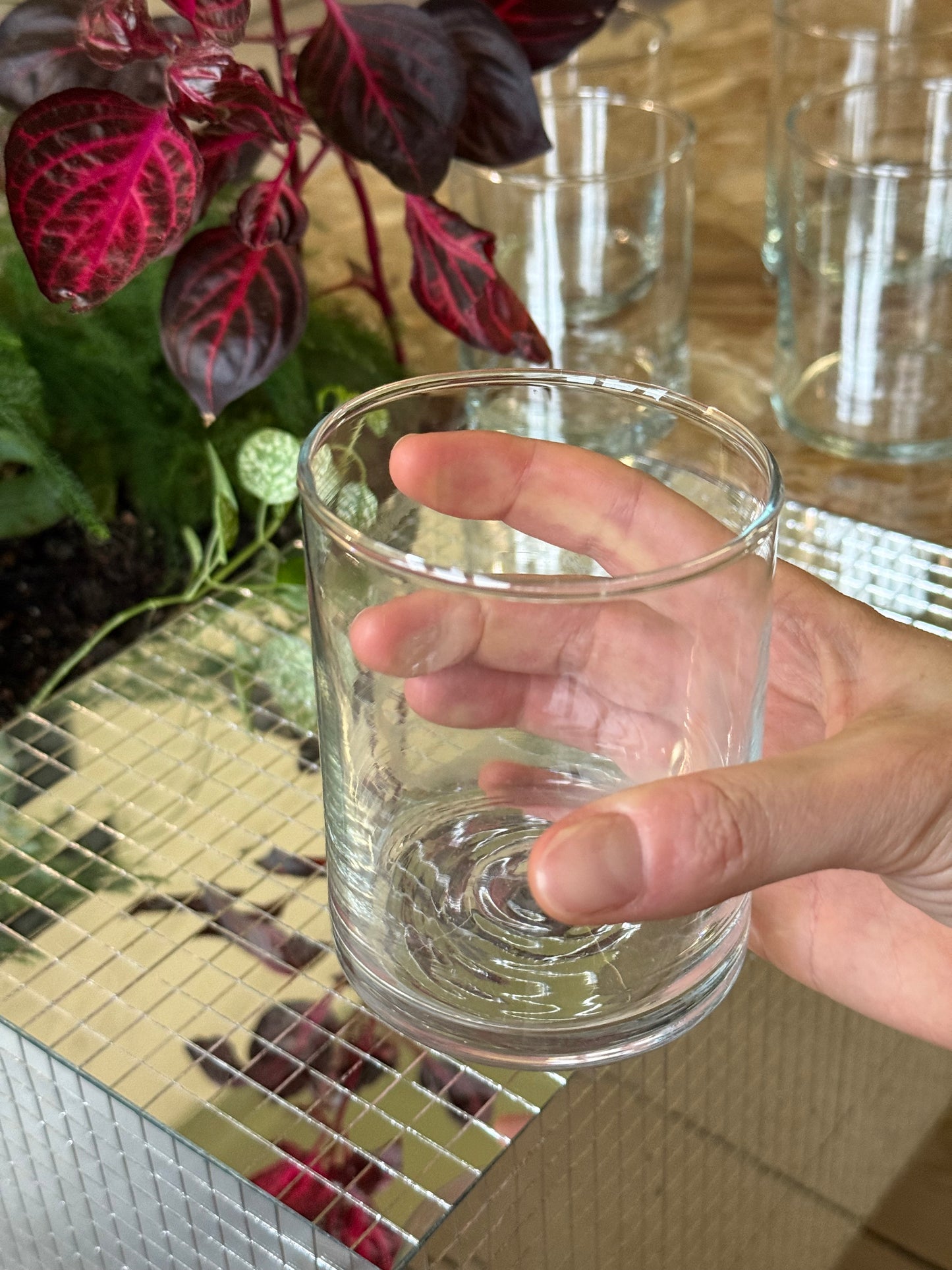 Elegante ukurante vandglas