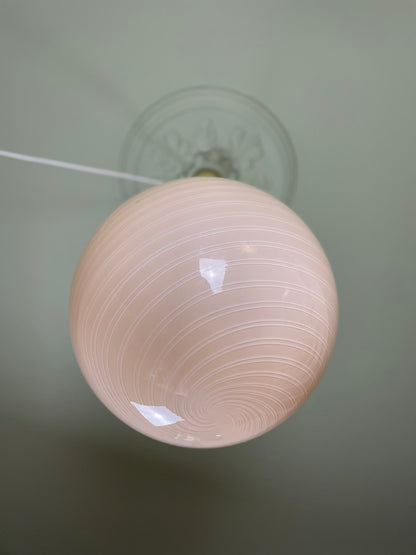 Vintage Murano peach ceiling lamp 40cm