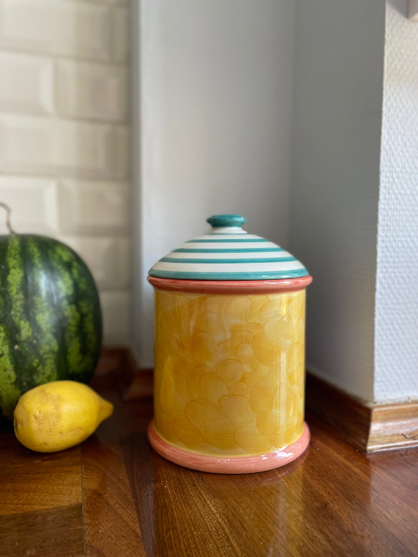 Portuguese jar with grapes