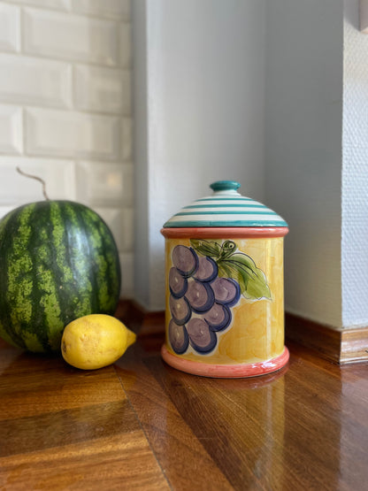 Portuguese jar with grapes