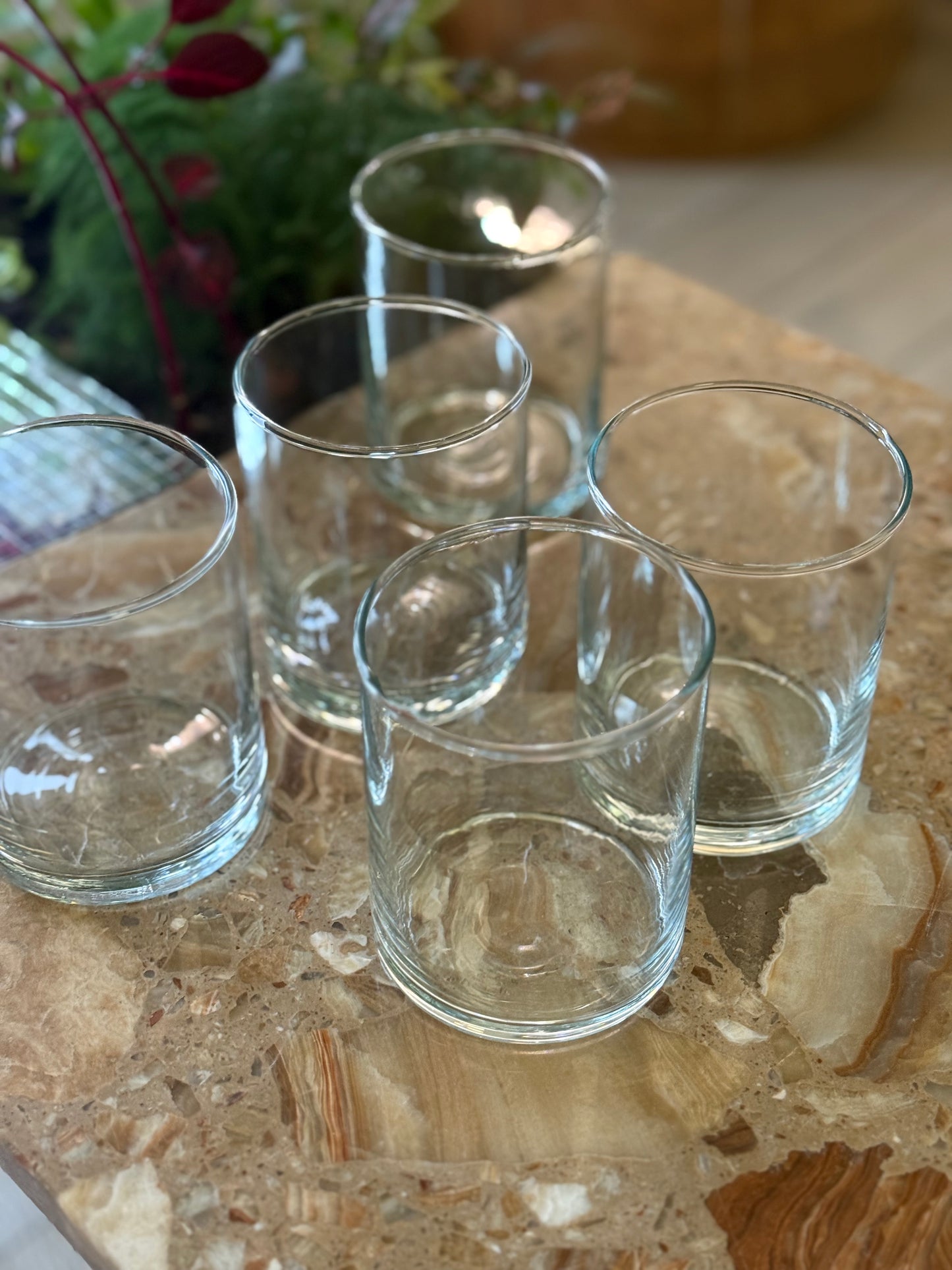 Elegante ukurante vandglas