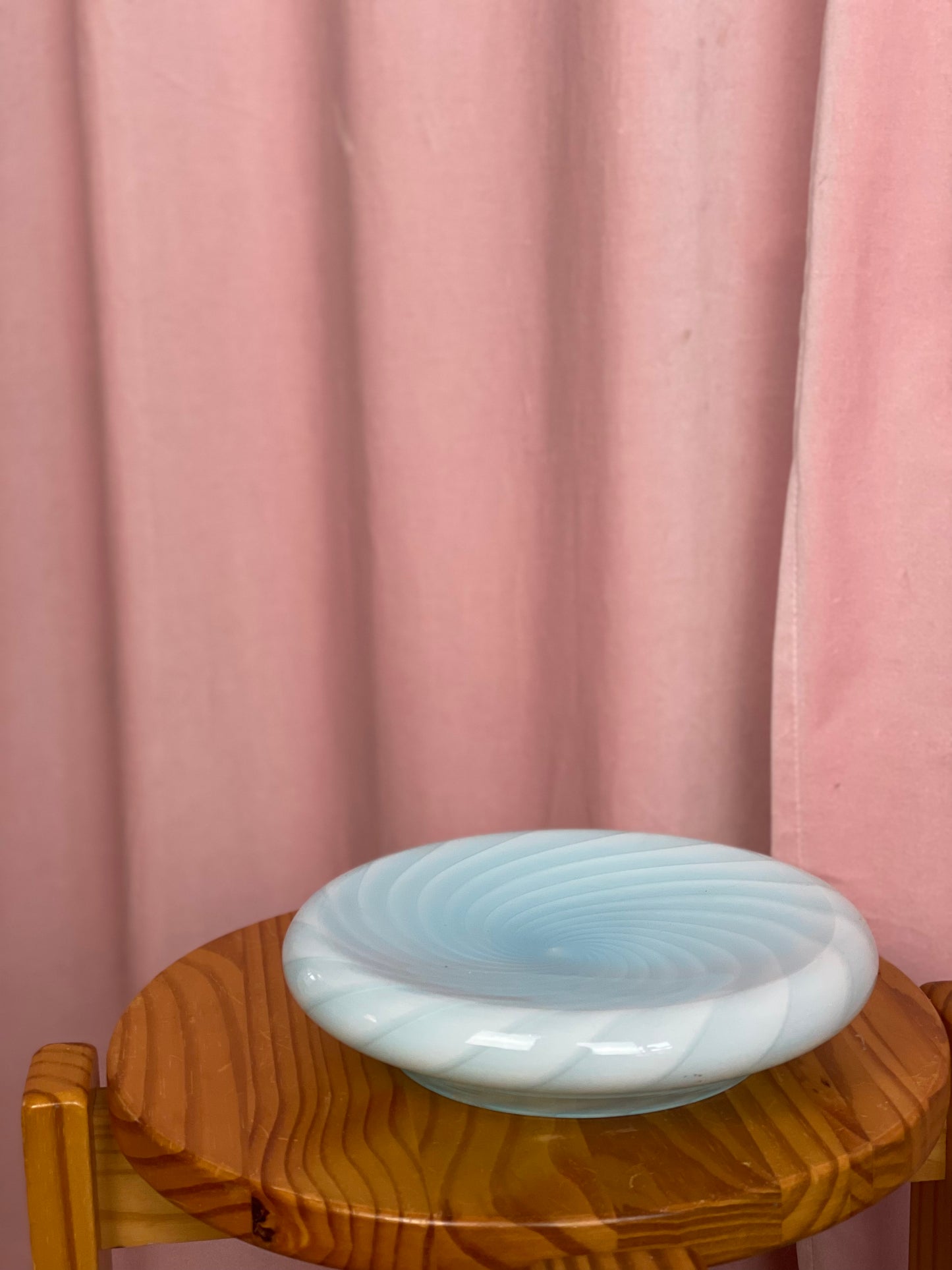 Light blue vintage Murano bowl