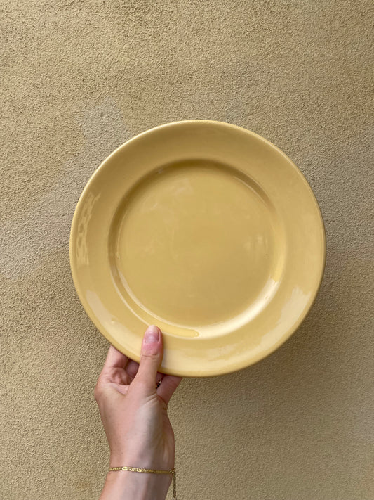 Gule engelske middagstallerkener