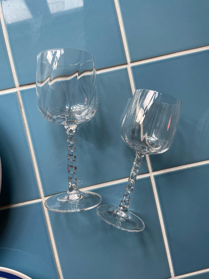 Crystal glass wine glass