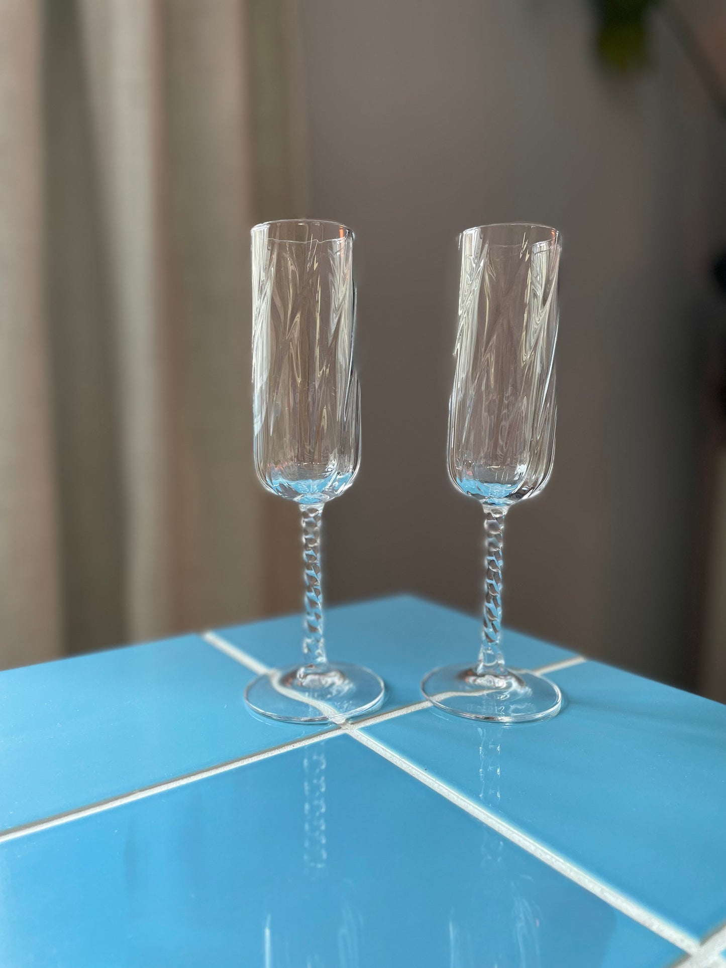 Champagne crystal glass