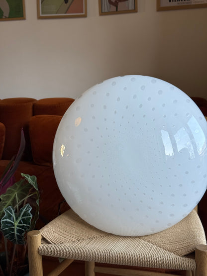 Vintage Murano oval måne pendel Loftlampe 47cm